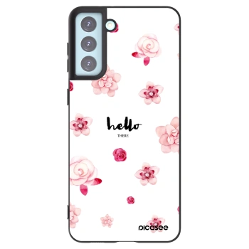 Picasee husă neagră din silicon pentru Samsung Galaxy S21+ 5G G996F - Hello there
