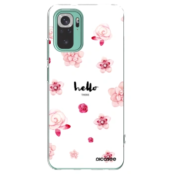 Picasee husă transparentă din silicon pentru Xiaomi Redmi Note 10 Pro - Hello there