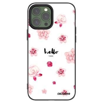 Picasee husă neagră din silicon pentru Apple iPhone 13 Pro Max - Hello there