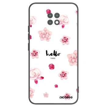 Picasee husă neagră din silicon pentru Xiaomi Redmi Note 9T - Hello there