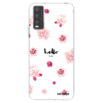 Picasee husă transparentă din silicon pentru Vivo Y20s - Hello there