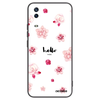 Picasee husă neagră din silicon pentru Vivo Y11s - Hello there