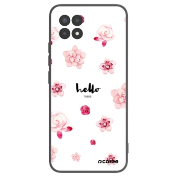 Picasee husă neagră din silicon pentru Realme 8i - Hello there