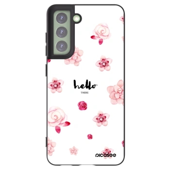 Picasee husă neagră din silicon pentru Samsung Galaxy S21 FE 5G - Hello there