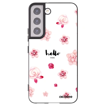 Picasee husă neagră din silicon pentru Samsung Galaxy S22 5G - Hello there