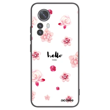 Picasee husă neagră din silicon pentru Xiaomi 12 Pro - Hello there