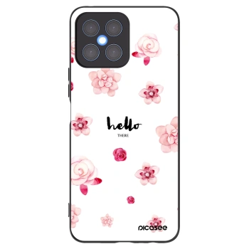 Picasee husă neagră din silicon pentru Honor X8 4G - Hello there