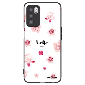 Picasee husă neagră din silicon pentru OPPO A16 - Hello there