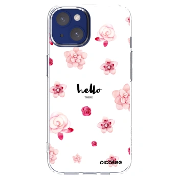 Picasee husă transparentă din silicon pentru Apple iPhone 14 - Hello there