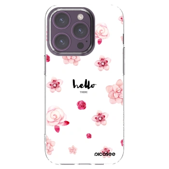 Picasee husă transparentă din silicon pentru Apple iPhone 14 Pro - Hello there