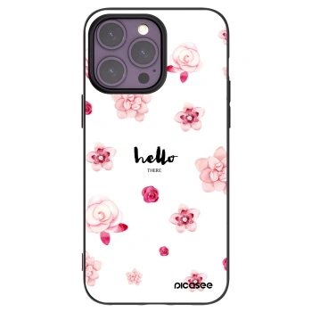 Picasee husă neagră din silicon pentru Apple iPhone 14 Pro Max - Hello there