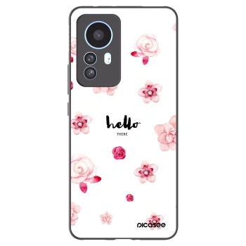 Picasee husă neagră din silicon pentru Xiaomi 12T - Hello there