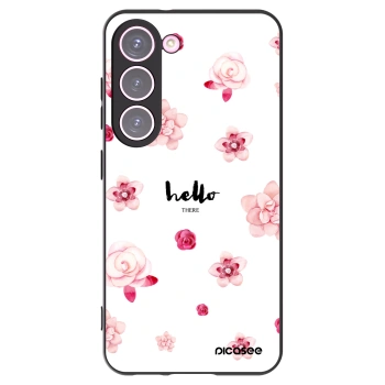 Picasee husă neagră din silicon pentru Samsung Galaxy S23 5G - Hello there