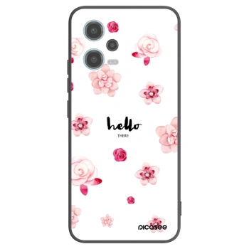 Picasee husă neagră din silicon pentru Xiaomi Redmi Note 12 5G - Hello there