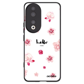Picasee husă neagră din silicon pentru Honor 90 5G - Hello there