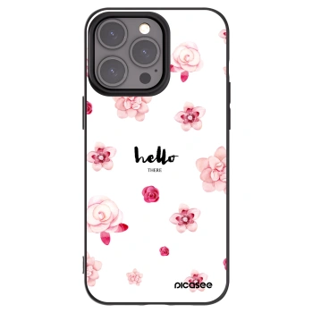 Picasee husă neagră din silicon pentru Apple iPhone 15 Pro Max - Hello there