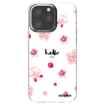 Picasee husă transparentă din silicon pentru Apple iPhone 15 Pro Max - Hello there
