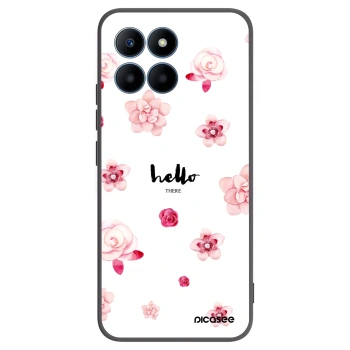 Picasee husă neagră din silicon pentru Honor 70 Lite - Hello there
