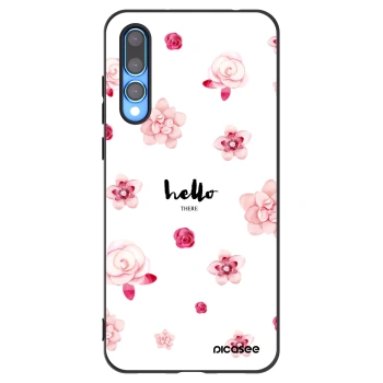 Picasee husă neagră din silicon pentru Huawei P20 Pro - Hello there