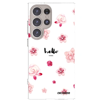 Picasee husă transparentă din silicon pentru Samsung Galaxy S24 Ultra S928B 5G - Hello there
