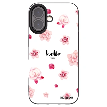 Picasee husă neagră din silicon pentru Apple iPhone 16 - Hello there
