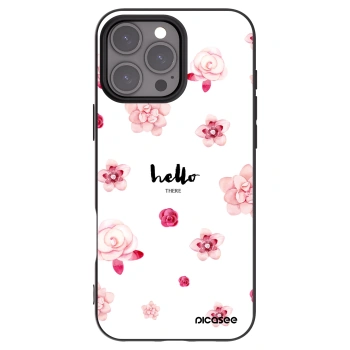 Picasee husă neagră din silicon pentru Apple iPhone 16 Pro Max - Hello there