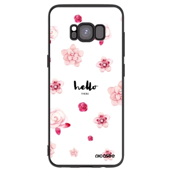 Picasee husă neagră din silicon pentru Samsung Galaxy S8 G950F - Hello there