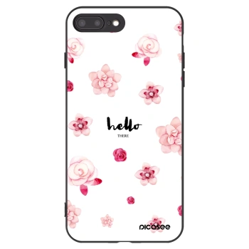 Picasee husă neagră din silicon pentru Apple iPhone 7 Plus - Hello there