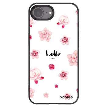 Picasee husă neagră din silicon pentru Apple iPhone 16e - Hello there