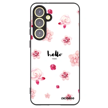 Picasee husă neagră din silicon pentru Samsung Galaxy S24 FE S721B - Hello there