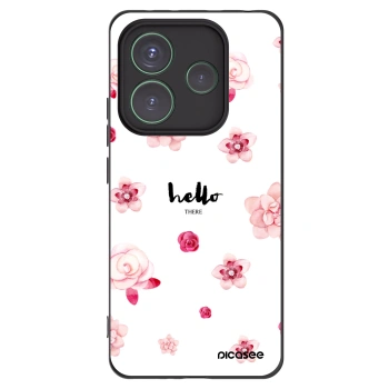 Picasee husă neagră din silicon pentru Xiaomi Redmi Note 14 5G - Hello there