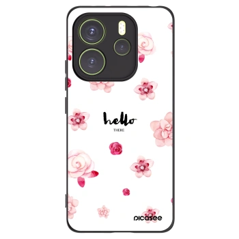 Picasee husă neagră din silicon pentru Xiaomi Redmi Note 14 4G - Hello there