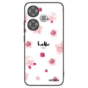 Picasee husă neagră din silicon pentru Xiaomi Poco F6 - Hello there