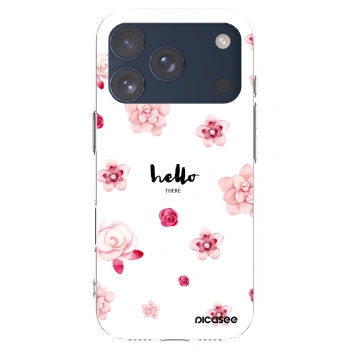 Picasee husă transparentă din silicon pentru Apple iPhone 17 Pro - Hello there