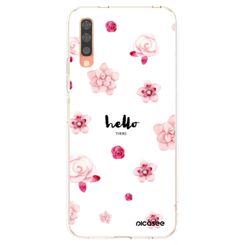 Picasee husă transparentă din silicon pentru Samsung Galaxy A70 A705F - Hello there