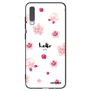 Picasee husă neagră din silicon pentru Samsung Galaxy A70 A705F - Hello there