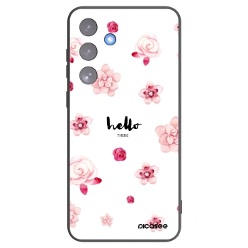 Picasee husă neagră din silicon pentru Samsung Galaxy S25 FE 5G - Hello there
