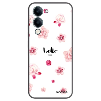 Picasee husă neagră din silicon pentru Vivo Y29s 5G - Hello there