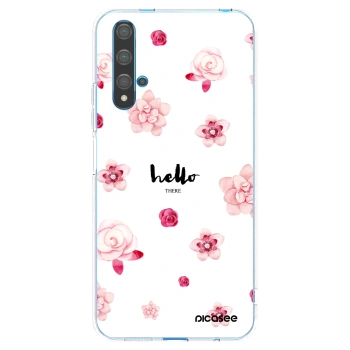 Picasee husă transparentă din silicon pentru Huawei Nova 5T - Hello there