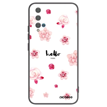 Picasee husă neagră din silicon pentru Huawei Nova 5T - Hello there