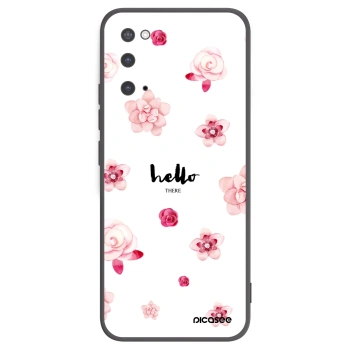 Picasee husă neagră din silicon pentru Samsung Galaxy S20 G980F - Hello there