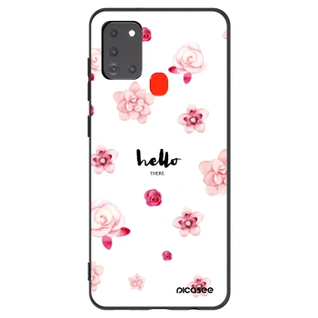Picasee husă neagră din silicon pentru Samsung Galaxy A21s - Hello there