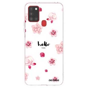 Picasee husă transparentă din silicon pentru Samsung Galaxy A21s - Hello there