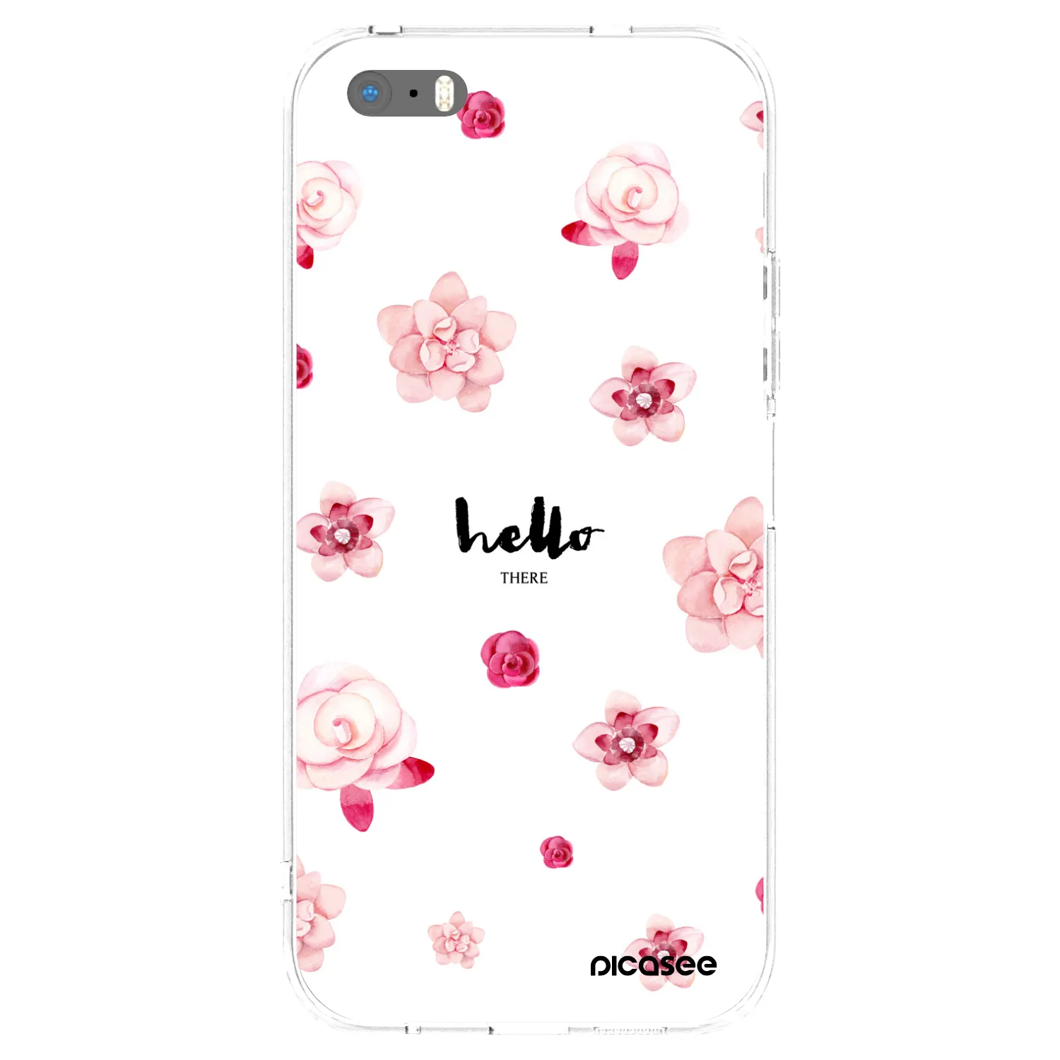 Picasee husă transparentă din silicon pentru Apple iPhone 5/5S/SE - Hello there