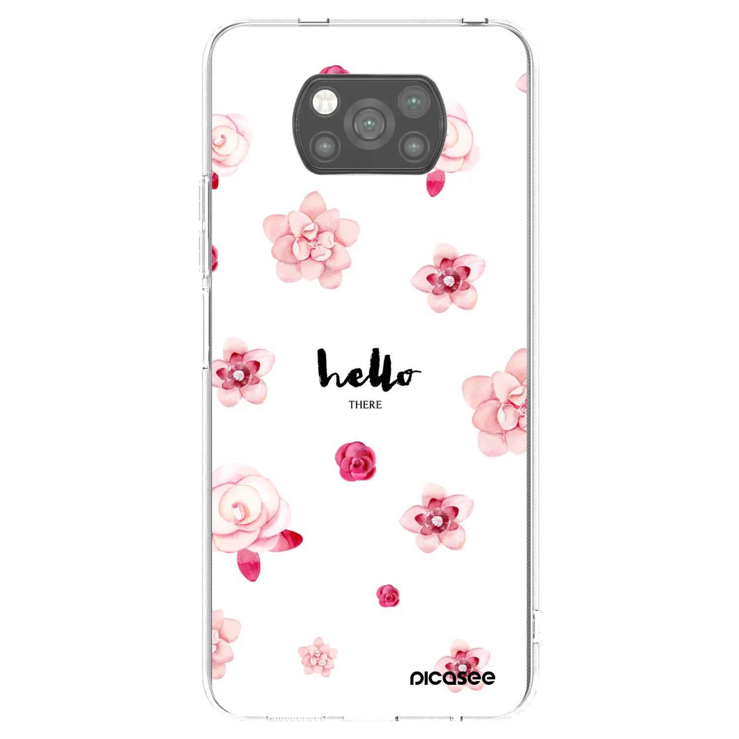 Picasee husă neagră din silicon pentru Xiaomi Poco X3 - Hello there