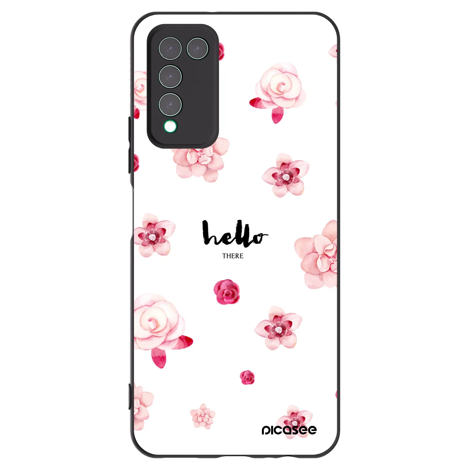 Picasee husă neagră din silicon pentru Honor 10X Lite - Hello there