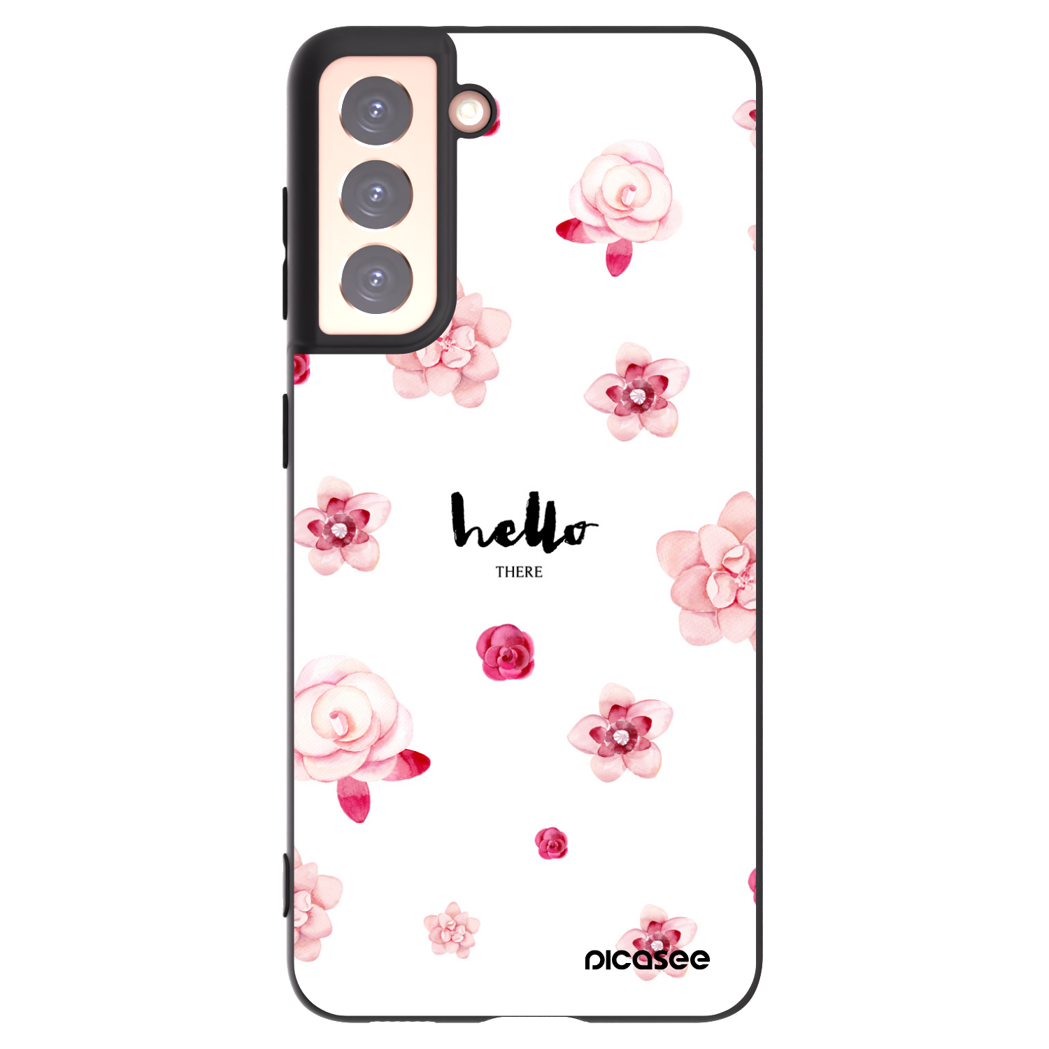 Picasee husă neagră din silicon pentru Samsung Galaxy S21 5G G991B - Hello there