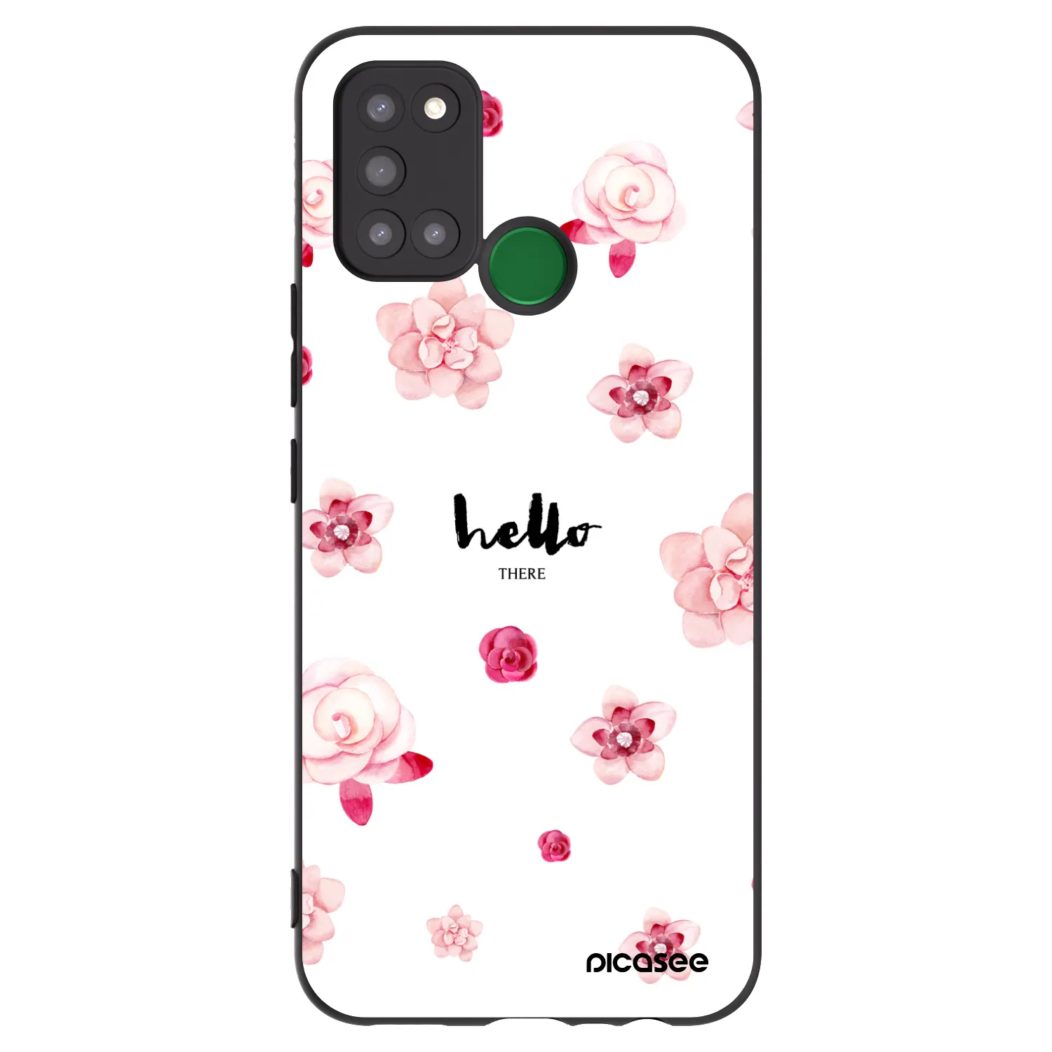 Picasee husă neagră din silicon pentru Realme 7i - Hello there