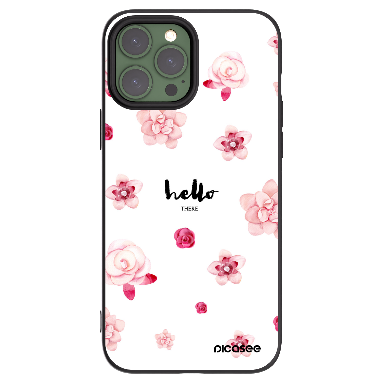 Picasee husă neagră din silicon pentru Apple iPhone 13 Pro Max - Hello there