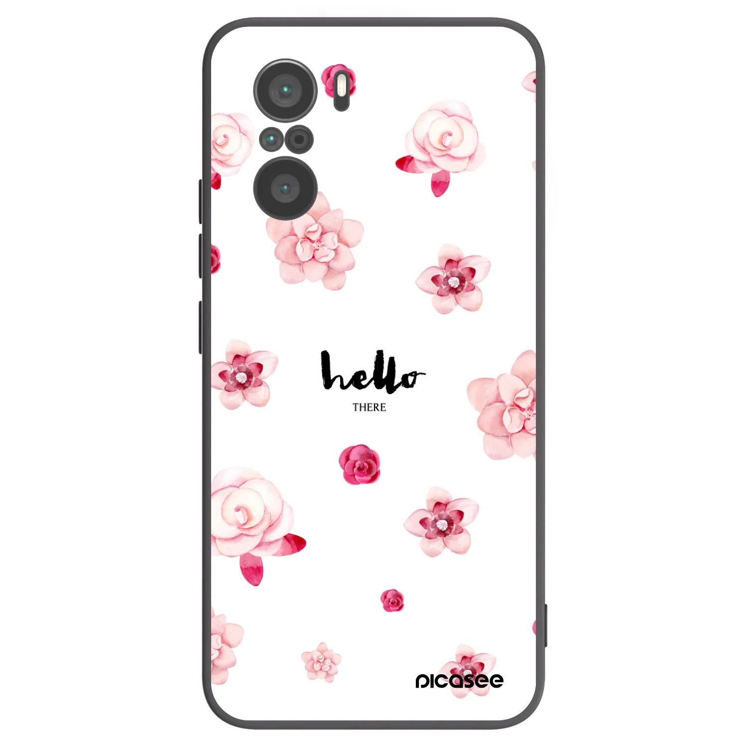 Picasee husă neagră din silicon pentru Xiaomi Poco F3 - Hello there